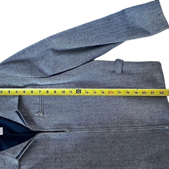 Vintage Pendleton Women's 100% Virgin Wool Jacket Size 8 in Gray Herringbone - Picture 6 of 8